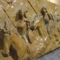 Valkyries relief detail