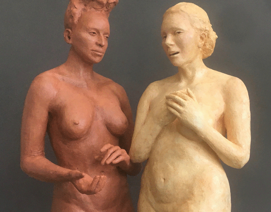 “Talk to Me” sculpture at the State of Clay exhibition