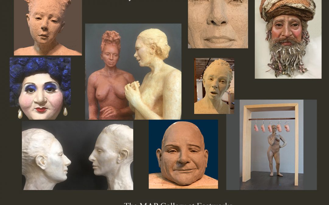 Exhibition of masks and sculpture in Easthampton, MA  February 2020